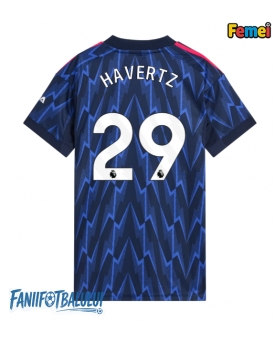 Arsenal Kai Havertz #29 Tricou Fotbal Replică 2025-26 Femei Deplasare